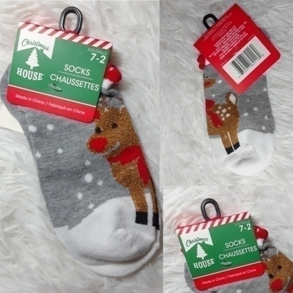 🛍Holiday Rudolf The Red Nose Reindeer Ankle Socks